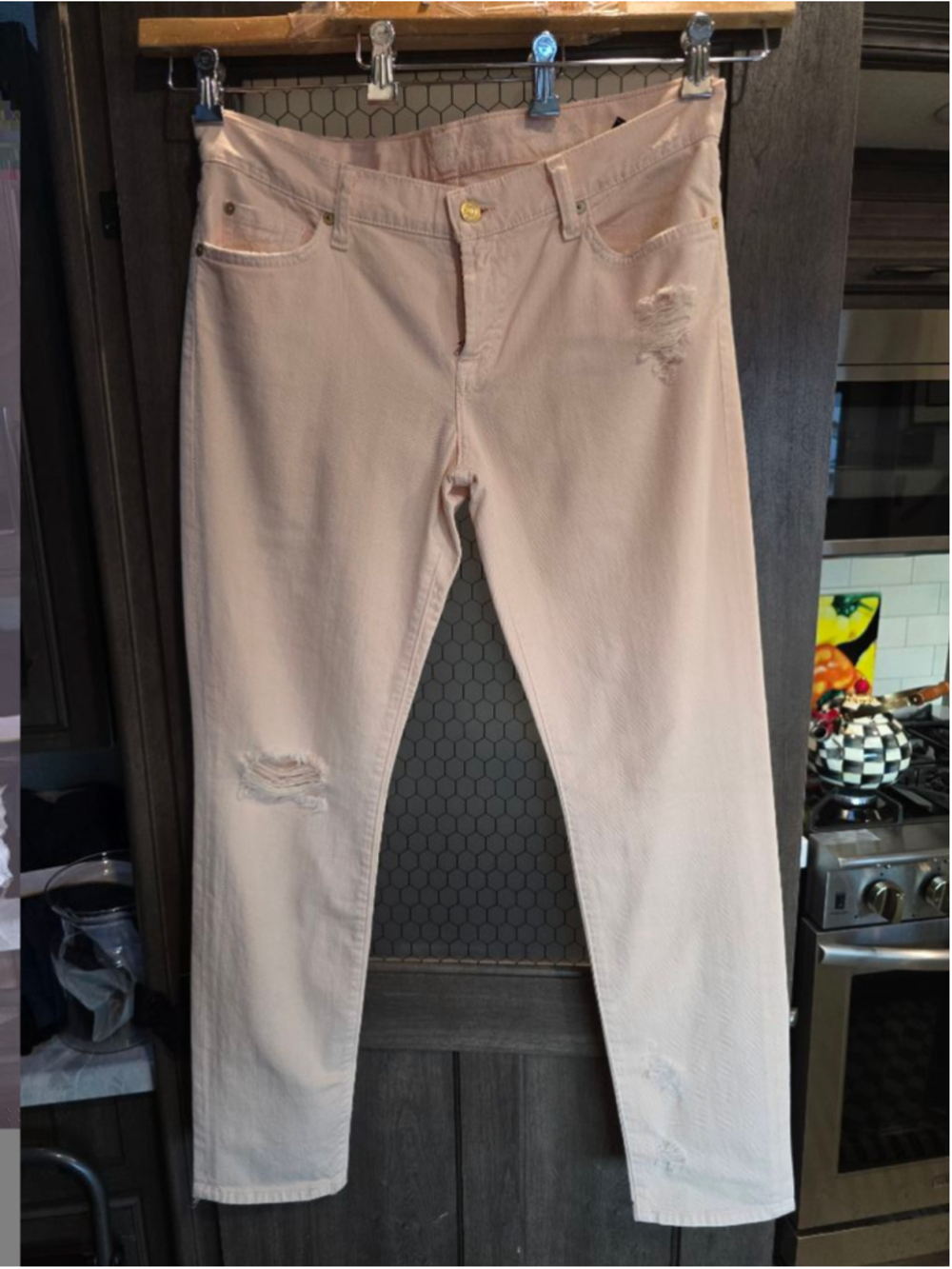 Women's 7 For All Mankind Pink Denim Jeans Size 30 Never worn